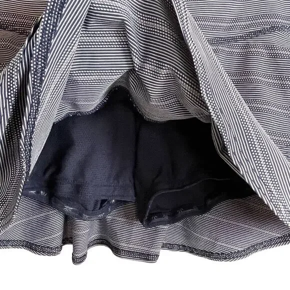 Athleta Tiered Mini Tennis Skirt – Size XS – Blue Striped - Picture 2 of 7